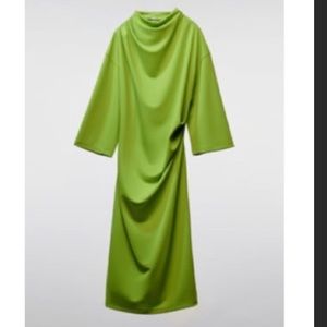 Zara draped mini dress bloggers favorite